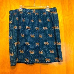 Jcrew leopard skirt